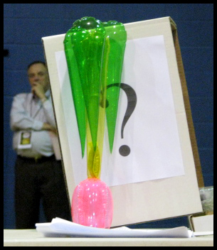 Teams were given the instructions to include this blow up flower, as well as an overall theme of a poem to include in their films.